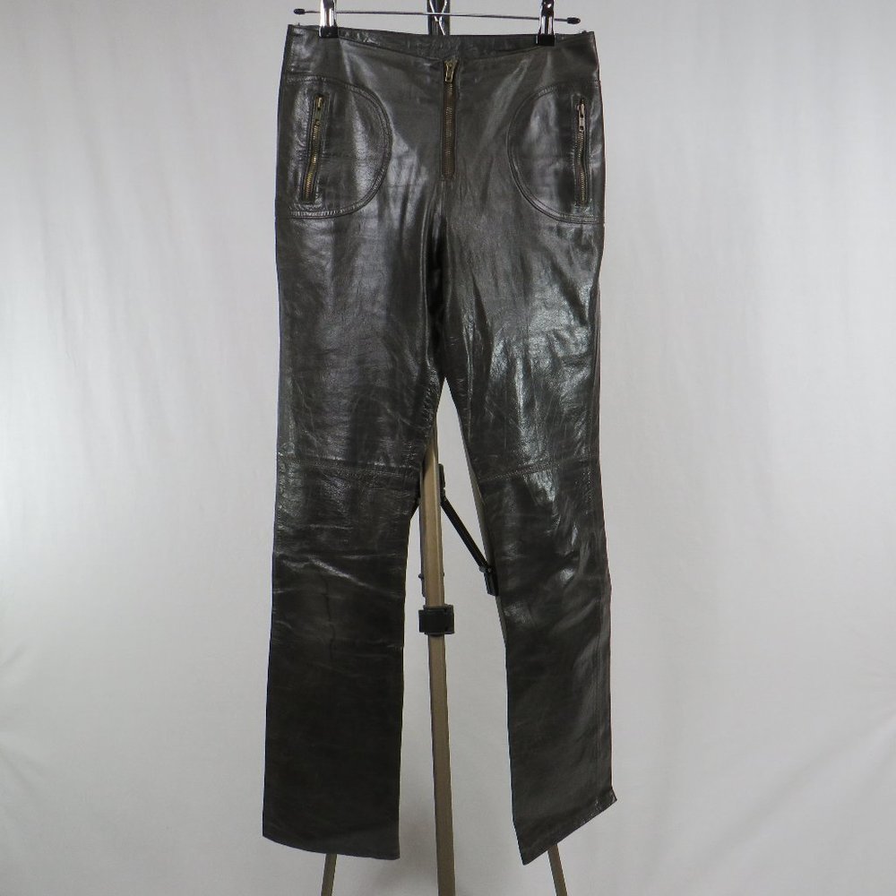 Outer Edge Dark Brown Leather Pants